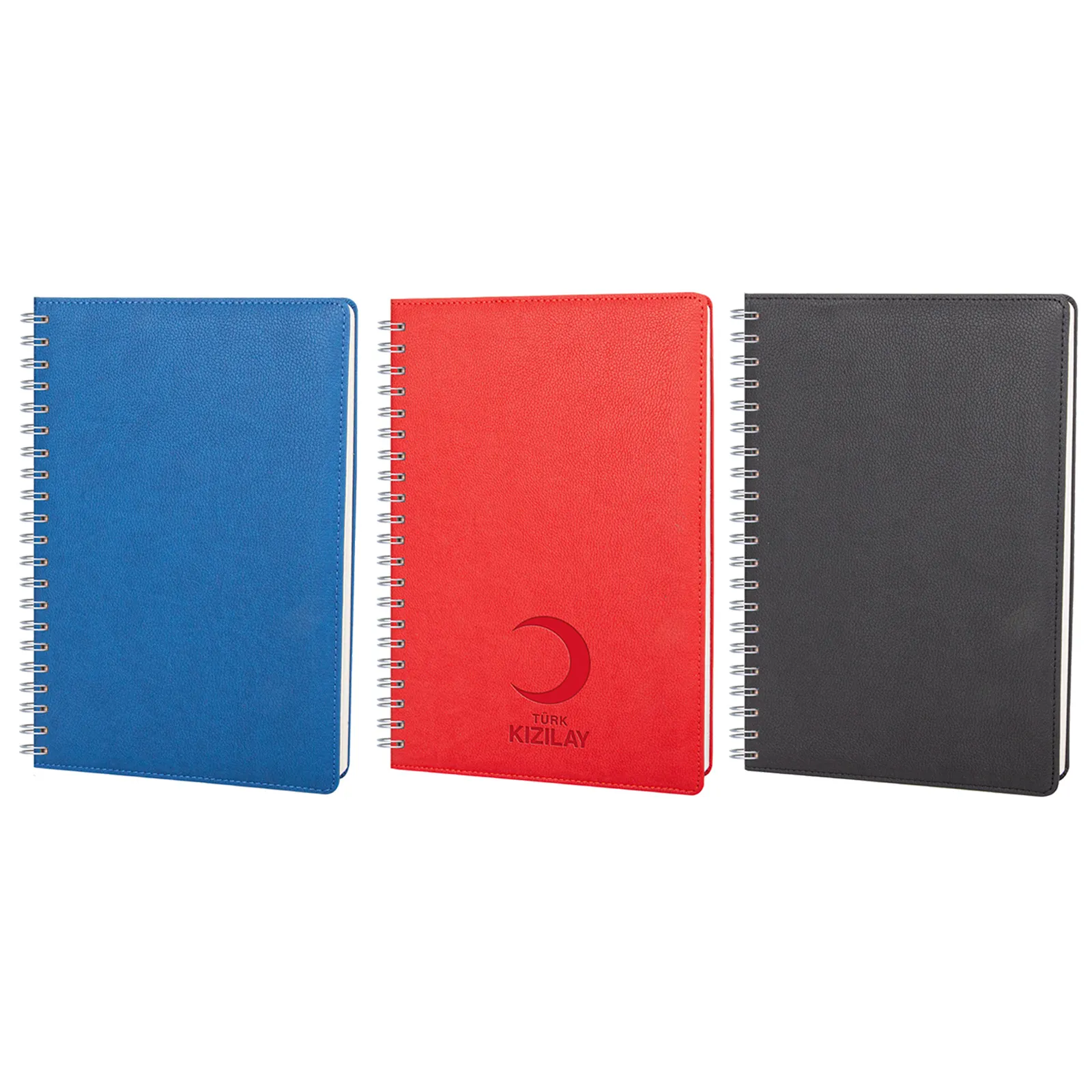 PLEVNE LACİVERT KARELİ TARİHSİZ SPİRALLİ DEFTER (20x28 CM) - Believe Matbaacılık & Promosyon Ürünleri