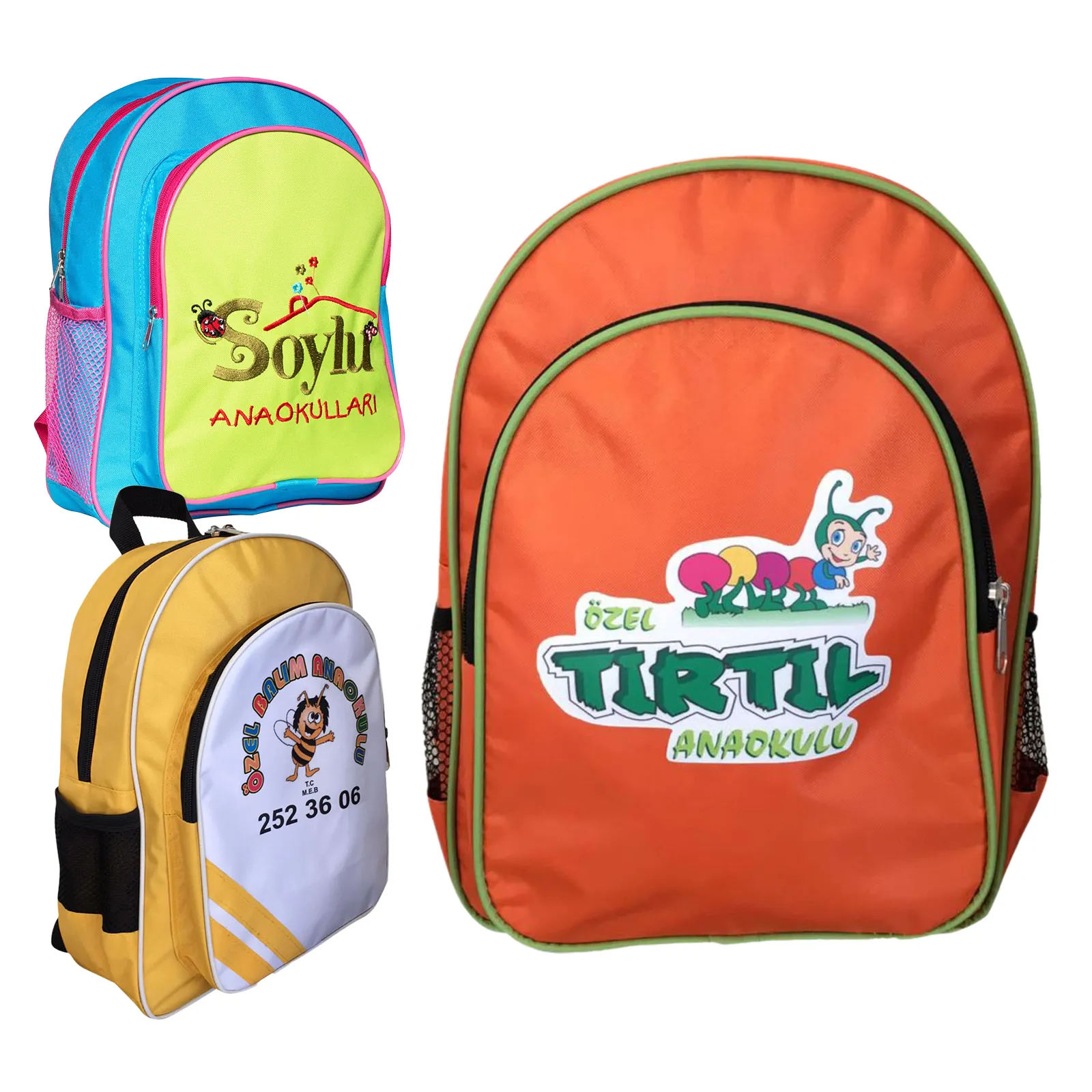 BAMBU TURUNCU ANAOKULU ÇANTASI - Believe Matbaacılık & Promosyon Ürünleri