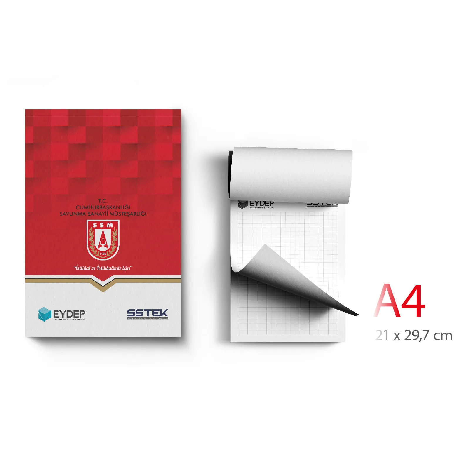ALA-52 KAPAK GEÇMELİ A4 BLOKNOT - Believe Matbaacılık & Promosyon Ürünleri