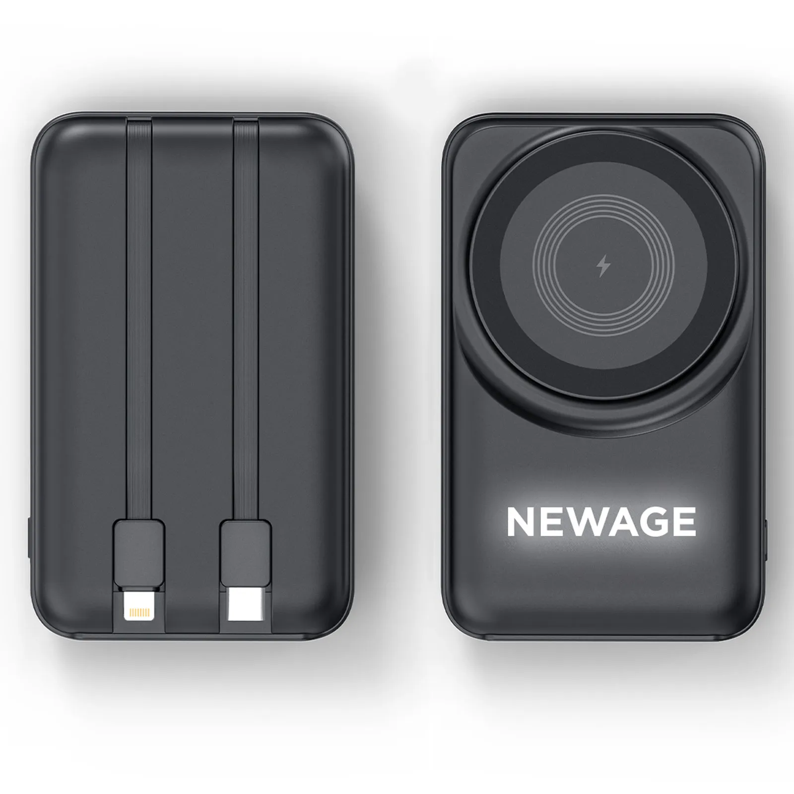 KÜÇÜKLER 10.000 MAH SİYAH MAGSAFE  ve  WIRELESS POWERBANK - Believe Matbaacılık & Promosyon Ürünleri