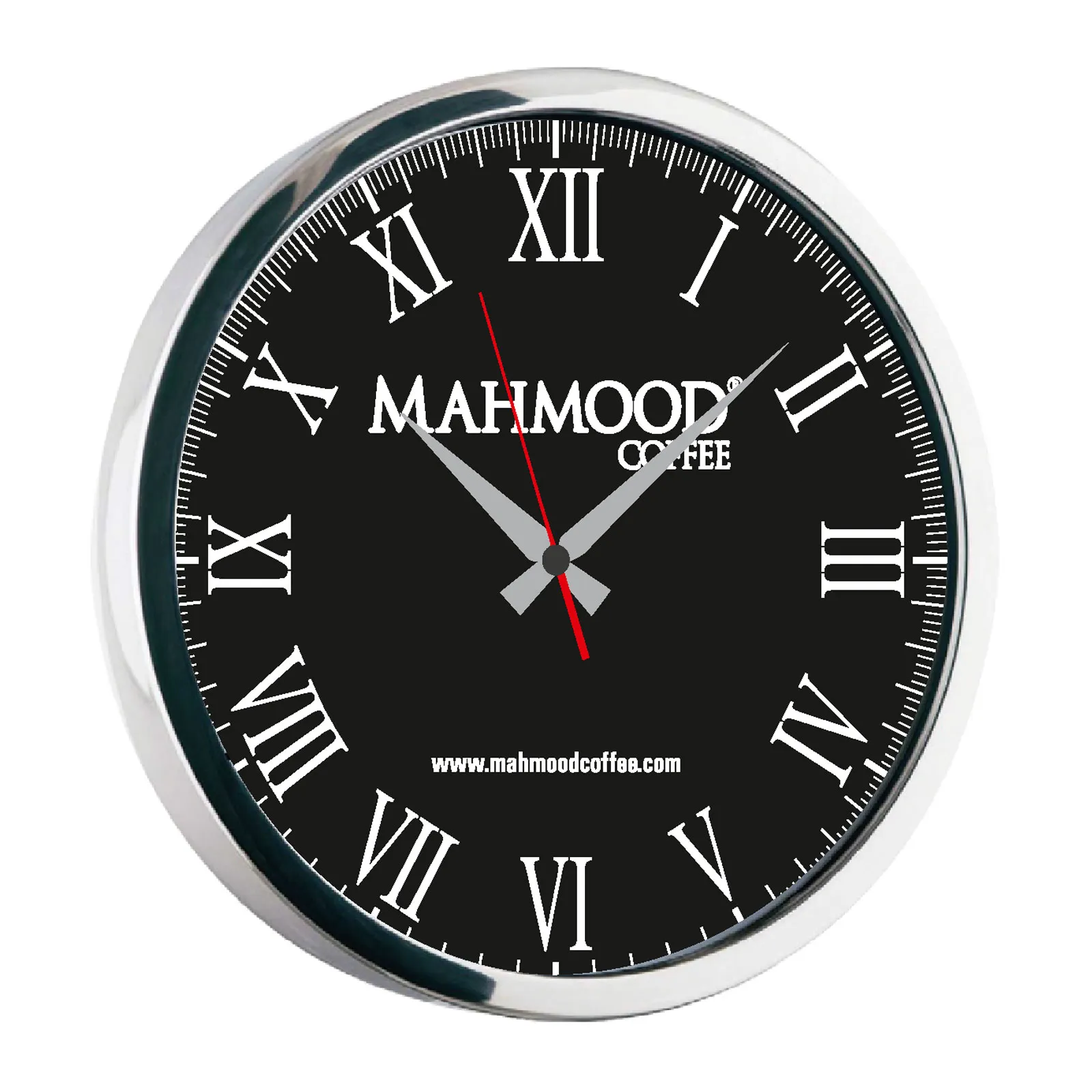 NEPTÜN091 SİYAH-GÜMÜŞ METAL DUVAR SAATİ(350 MM) - Believe Matbaacılık & Promosyon Ürünleri